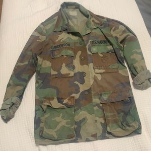Vintage Camo Military Marine jacket